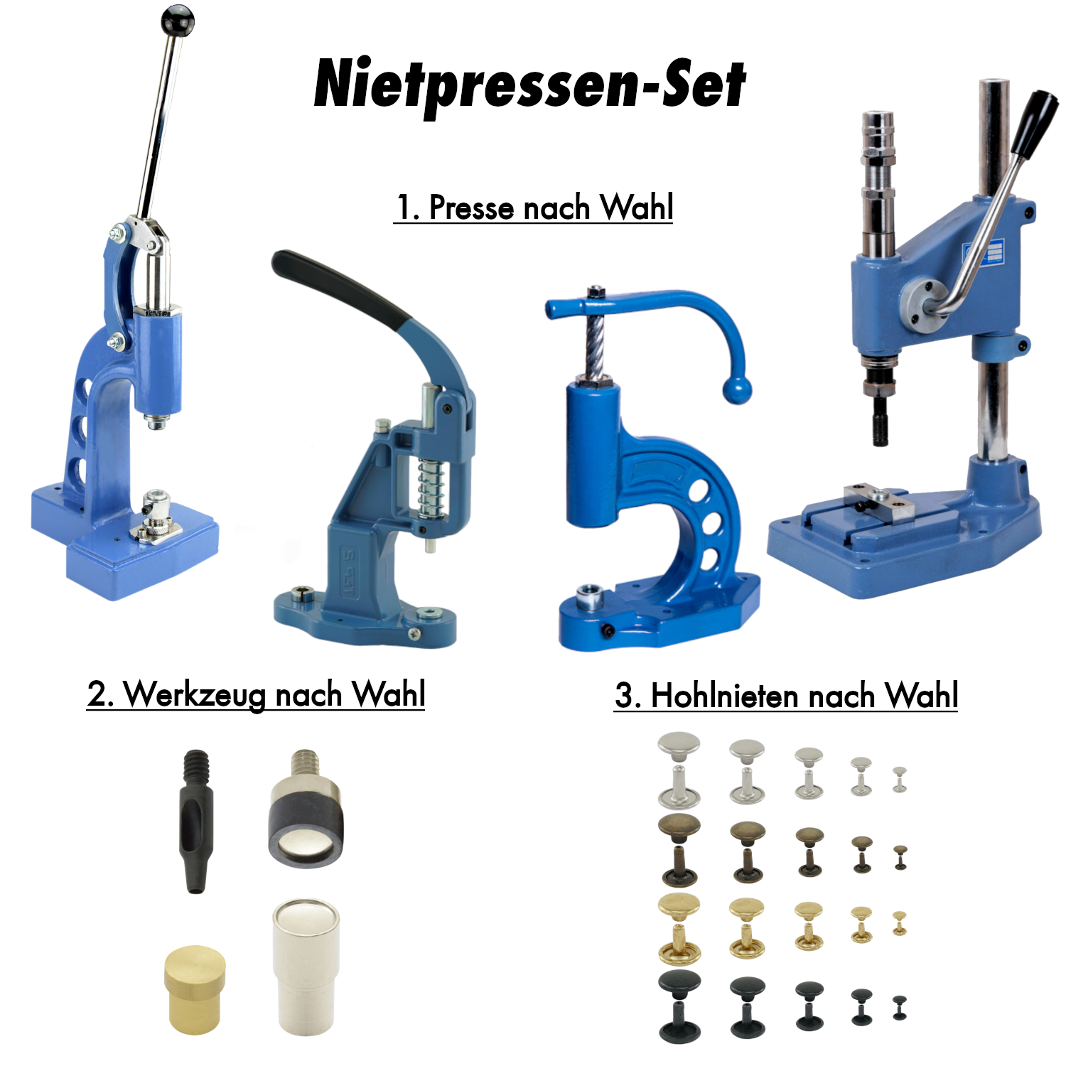 Vario Pressenset Hohlnieten